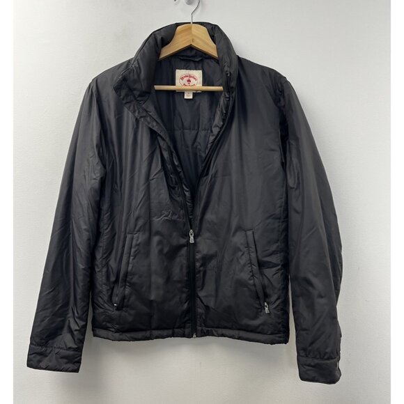 Brooks Brothers Red Fleece Thermore Termal Insulation Jacket Black Hooded Sz S - Picture 1 of 15